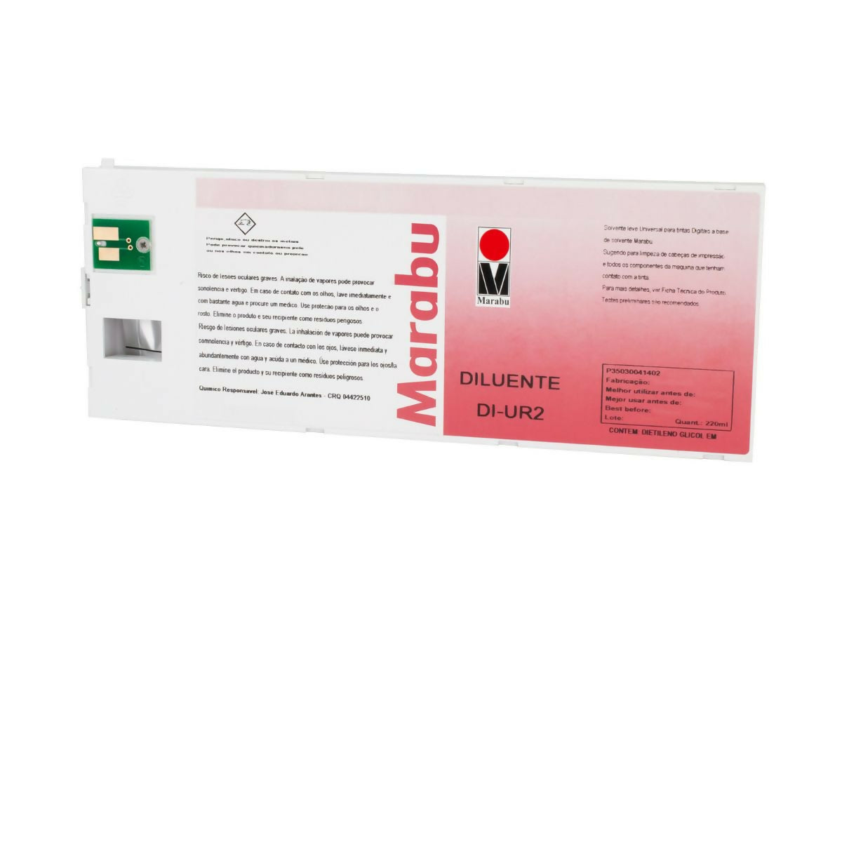 Solvente de limpieza Eco Solvente Marabu DI-UR2 - Cartucho de 220ml