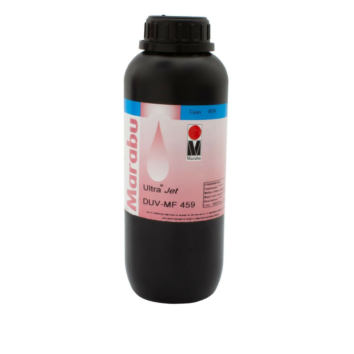 Tinta UV Cabeças Ricoh Gen4/5/6 - Toshiba CA/CE - Konica - Seiko - Spectra Marabu Ultrajet DUV-MF DUV-PP - 1L cyan